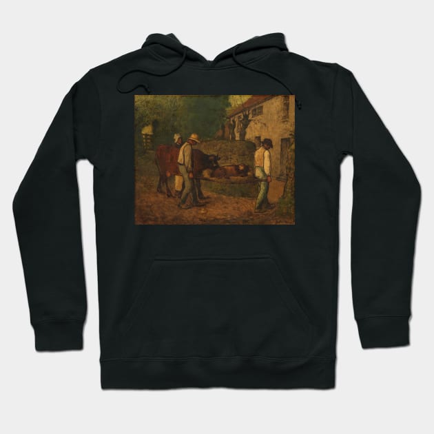 Bringing Home the Calf Born in the Fields - Jean-François Millet Hoodie by themasters